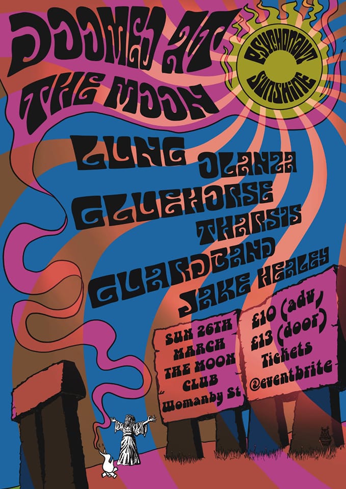 Lung, Olanza, Gluehorse, guardband, Tharsis, Jake Healy – Live @TheMoonCardiff